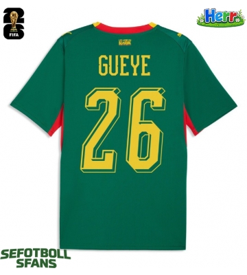 Senegal Pape Gueye #26 Bortatröja VM 2026 Kortärmad